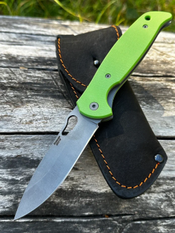Складной нож "Корвет" сталь 95х18 накладки G10 зеленые Складной нож "Корвет" сталь 95х18 накладки G10 зеленые